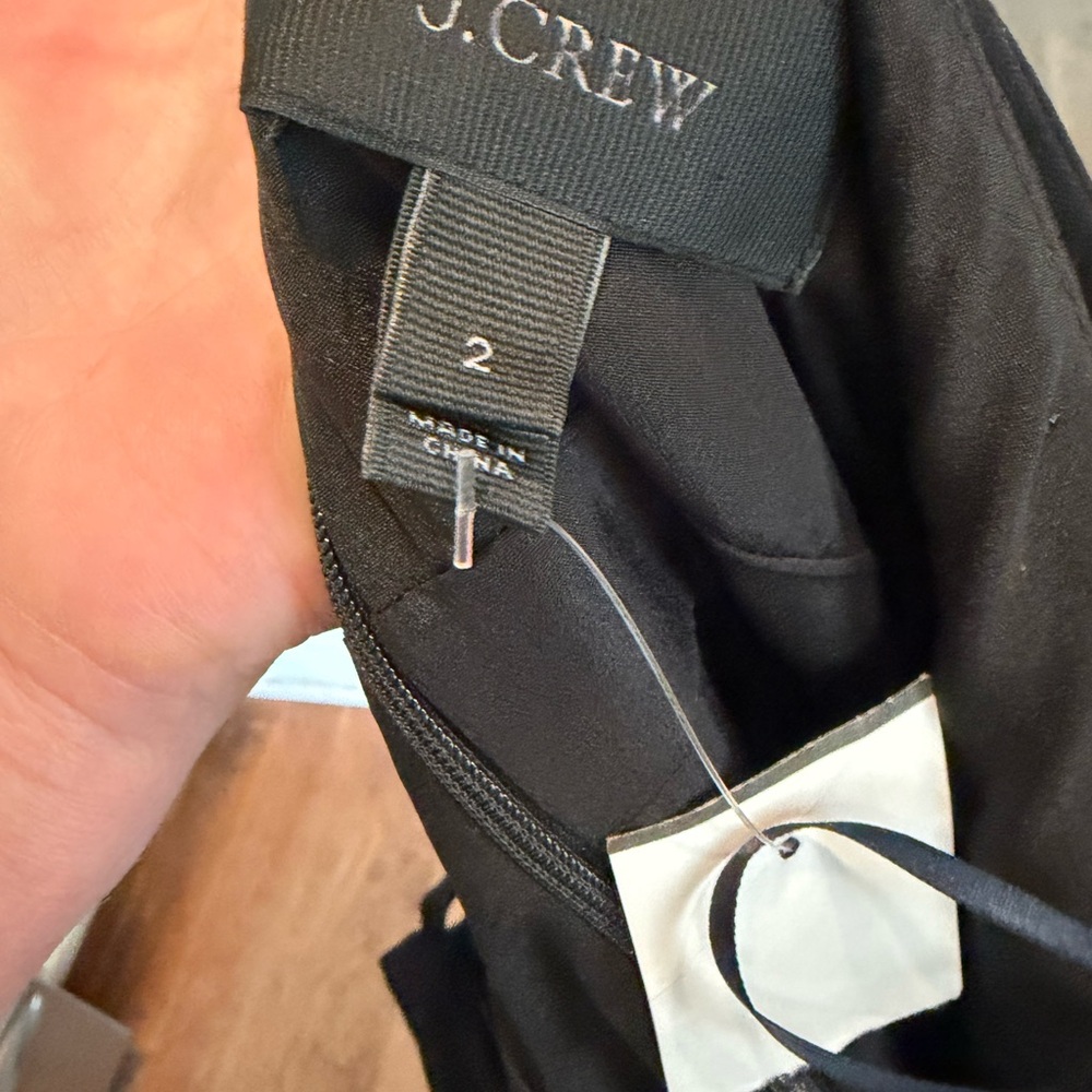J. Crew Black Midi Sundress with Ruffled Hem - Picture 11 of 11